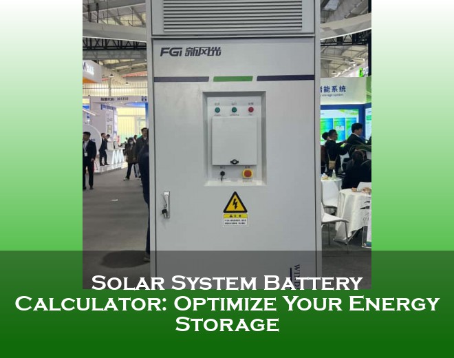 Solar System Battery Calculator: Optimize Your Energy Storage